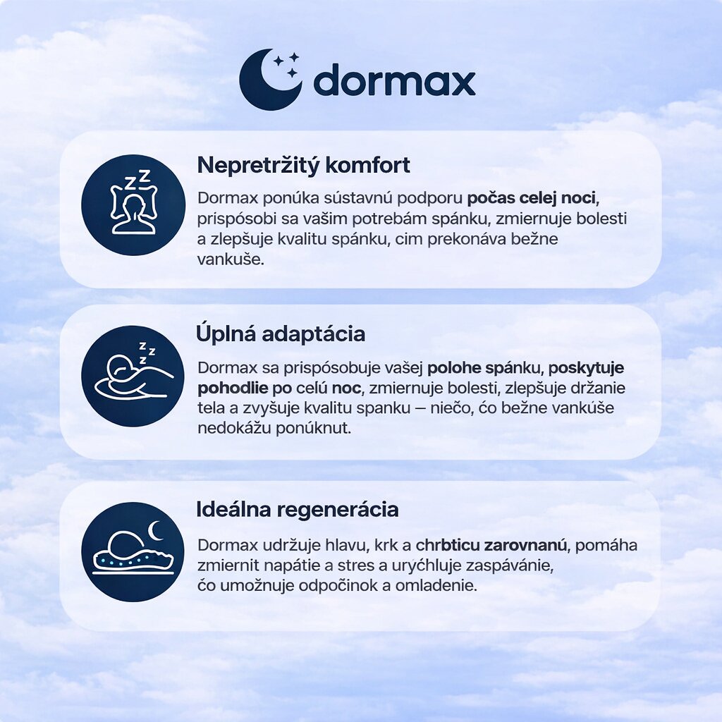 Dormax - Prebuďte sa bez bolesti